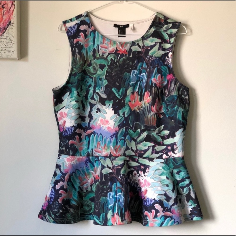 H & M peplum shirt